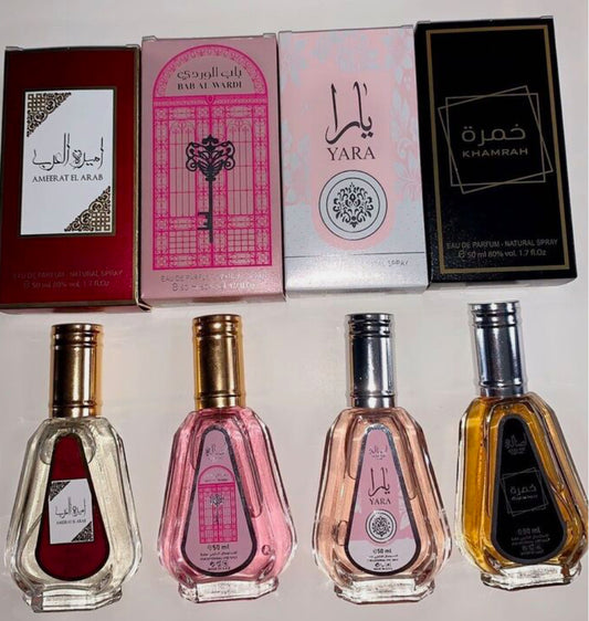 4 parfums 50ml aux choix